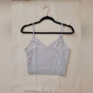 Baby Blue Crop Tank Top